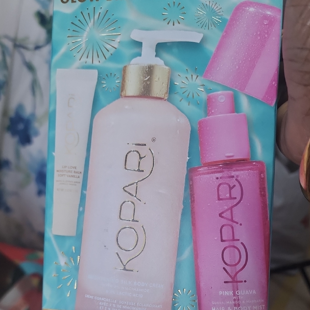 Kopari Pink and White Body Care Duo